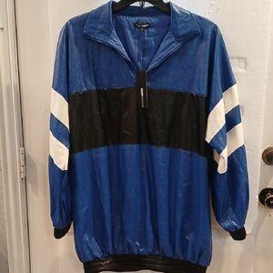 Fashion Nova Blue and Black Jacket